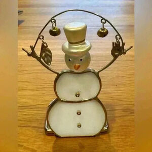 Tea light holder - Cute snowman tea light holder